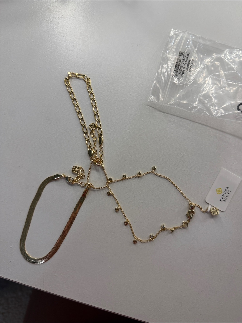 Kendra Scott NWT Kassie Set of 3 Chain Bracelets